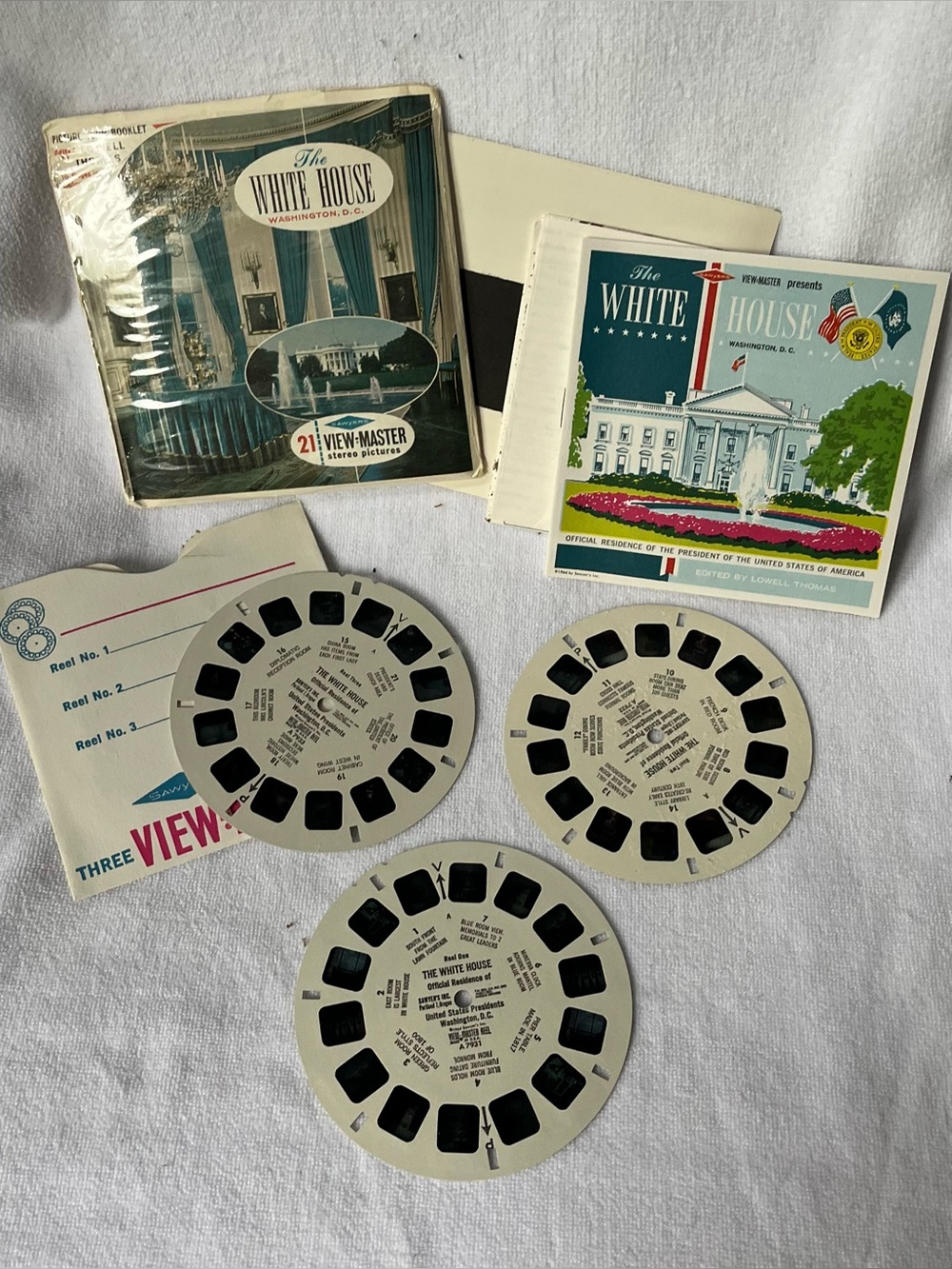 View Master A793 The White House, Washington DC Sawyer's 3 Reel Set 1964